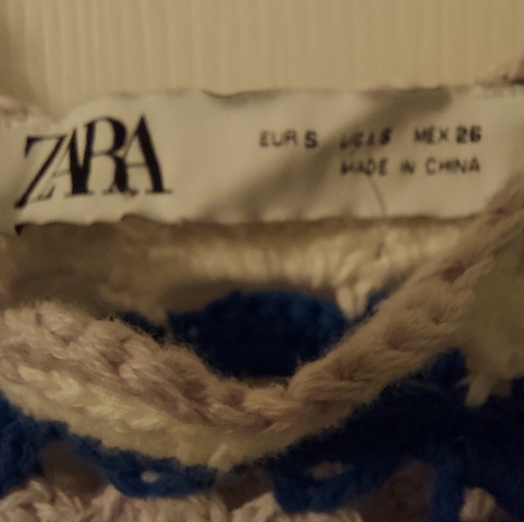 NEW ZARA CROCHET KNIT MINI DRESS LIMITED EDITION Size small - Picture 4 of 4